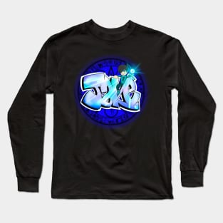 Jake Graffiti Name in Street Art Style Long Sleeve T-Shirt